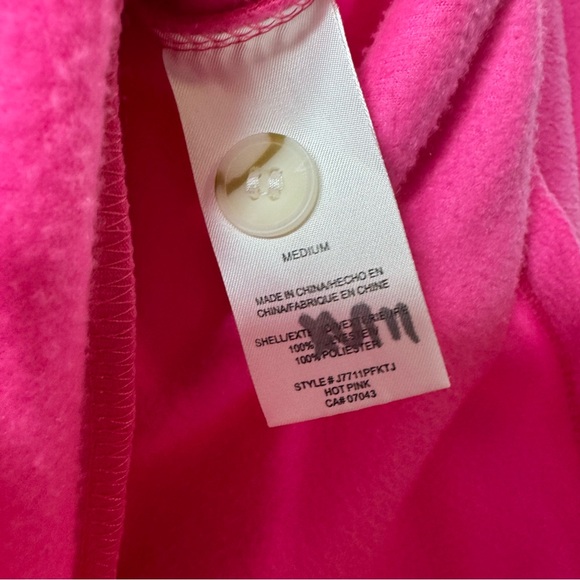 Thread + supply sweater jacket coat button up neon pink fleece soft comfy luxe - Picture 9 of 9